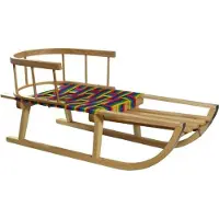 Master Holzschlitten 90 cm mit Laufstall