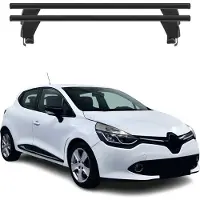 Menabo Dachträger Grundtäger für Renault Clio 2012-2019 ABE Aluminium Schwarz 2x