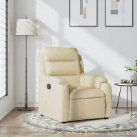 Prolenta Maison Exclusive - Relaxsessel Creme Stoff