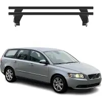 Menabo Dachträger Grundtäger für Volvo V50 2007-2012 FL 50kg Alu Schwarz 2 tlg