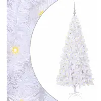 Syfax Künstlicher Weihnachtsbaum Weiß 180 cm PVC und Stahl
