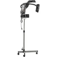 StarTech.com Salon Haartrockner - Standhaube - 650W, Höhenverstellbar 150–170 cm, Timer 0–60 Min, Temperatur 40–70 °C, 4 Rollen, Schwarz