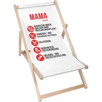 Dreamroots Liegestuhl klappbar Holz, Buchenholz bis zu 130 kg, Sonnenliege klappbar mit 3-stufiger Neigungsregulierung der Rückenlehne, Mama GmbH