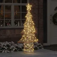 vidaXL "Schlussverkauf" Weihnachtsbaum - Tannenbaum - Kunstbaum moderne - mit 240 LEDs Warmweiß 181 cm PET C13039