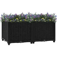 Furnicato Hochbeet 80x40x38 cm Polypropylen