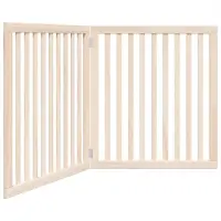 Syfax 2-tlg. Hundetor Faltbar 160 cm Pappelholz