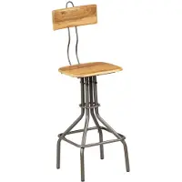vidaXL "WINTER SALE"2er Set Barhocker - Tresenhocker - Barstuhl - multifunktional& Moderne - Altholz Teak - Barstühle klassischem Design NEU8995317