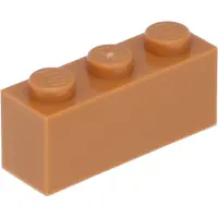 LEGO 100 Stück 3622 Stein Brick 1x3 Part Basic Steine 100 Mittleres Nougat