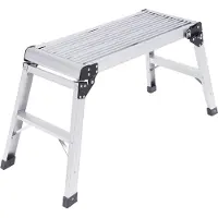 StarTech.com Arbeitsplattform aus Aluminium - Klapp-Arbeitsbühne - Bis 150 kg - 76 x 30 cm - Für Zuhause, Büro, Werkstatt, Garage - Silber
