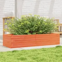 vidaXL "2026 Promotion" Hochbeet - Pflanzkübel - Wachsbraun 110x40x23 cm - Massivholz Kiefer - Beete CC30452