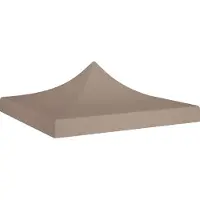 Prolenta Maison Exclusive - Partyzelt-Dach 3x3 m Taupe 270 g/m²