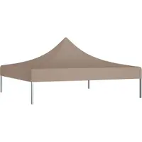 vidaXL "im SALE"Partyzelt-Dach(1 pc) - modernen Design - Wasserdicht für Ihr Faltpavillon - 3x3 m Taupe 270 g/m² - Pavillons & Partyzelte NeuMöbel23129