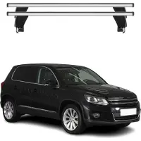 Menabo Dachträger Grundtäger für VW Tiguan mk1 2007-2011 50kg Alu Grau 2x