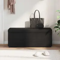 vidaXL "im Diskont"Hocker - CLORIS - Modern Sitzbank - Robust und langlebig - Schwarz 101x41x40cm Stoff und Pressholz - Barhocker GermanyMöbel5657240