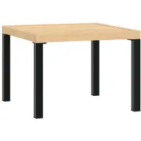 Syfax Garten-Couchtisch 55x55x39,5 cm Pulverbeschichteter Stahl