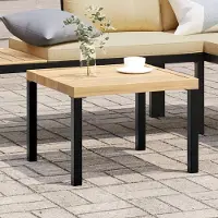 vidaXL Möbel Garten-Couchtisch 55x55x39,5 cm Pulverbeschichteter Stahl - Gartentische 4008568