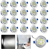 XMTECH 20X 3W LED Spot Einbauleuchte Kaltweiß Deckenspot Deckenspots Einbaustrahler Deckeneinbauleuchte Deckenstrahler