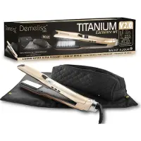 Saint Algue Dampfglätter-Set + 2-in-1-Matte und -Tasche – – Demeliss Exklusiv-Set Tita V2 – Titan – Gold