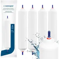 Wessper Kühlschrank Wasserfilter Ersatz für Samsung Side By Side, LG, AEG, HAIER, Whirpool, DA29-10105J, HAFEX/EXP, DA99-02131B, WSF-100, USC-100 4stc