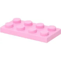 LEGO : 50 Platten, Größe 2x4 Noppen in blassem Pink