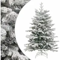 Syfax Künstlicher Weihnachtsbaum Klappbar Beschneit 120 cm