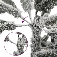 vidaXL Cloris DesignMöbel Künstliche Weihnachtsbäume - Weiß Künstlicher Weihnachtsbaum Klappbar Beschneit 120cm Schlichtes2747704