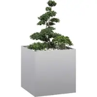 Prolenta Maison Exclusive - Pflanzkübel 80x80x80 cm Verzinkter Stahl