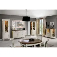 AEA Wohnzimmer Set Wohnwand Vitrine Lounge Set Wohnraum Anrichte Buffets 5tlg