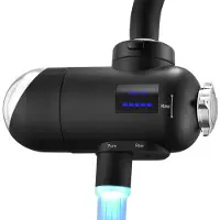 Homelody Wasserfilter für Wasserhahn, Desinfektion mit Blaulicht,Geruchsfreies Trinkwasser, Entfernt Chlor, Schwermetalle Geschmack,Hygienisches Trinkwasser