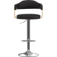 vidaXL "2026 Aktion"Barhocker 2er Set - CLORIS - Barstuhl - Optimal Komfort, Schwarz Bugholz und Kunstleder - 56,5 x 57,5 x (89 - 111) cm - DEMöbel5860264