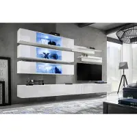 AEA Designer Set 7tlg. Wohnwand Luxus Wandschrank Wohnzimmer Holzmöbel Einrichtung