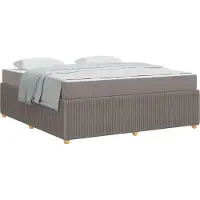 vidaXL Bettrahmen Taupe 180 x 200 cm Stoff