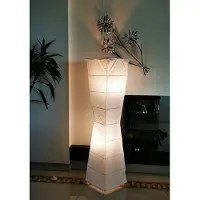 Trango Reispapierlampe "Lady" weiß
