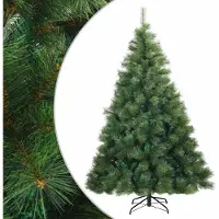 Syfax Künstlicher klappbarer Weihnachtsbaum Grün 180 cm PVC, Stahl