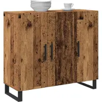 vidaXL Sideboard Altholz 90 x 34 x 80 cm Holzwerkstoff