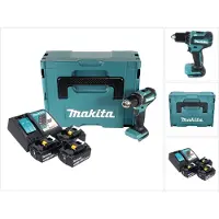 Makita DDF485RTJ3, Handbohrmaschine, Ohne Schlüssel, Schwarz, Blau, 1,3 cm, 1900 RPM, 3,8 cm