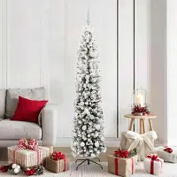 vidaXL "Schlussverkauf" Künstlicher Weihnachtsbaum(1 pc) - Kunstbaum/Tannenbaum - mit 300 LEDs mit Ständer Grün 180 cm C7319