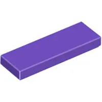 LEGO 1x3 Fliesen 63864 - 250 Stück Dunkles Lila