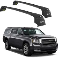 TURTLE DACHTRÄGER AIR-2 , Schwarz GMC YUKON GMTK2UG 2015 - 2020 (SUV)