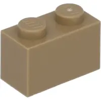 LEGO 250 Stück 3004 Stein Brick 1x2 Part Basic Steine 250 Dunkles Beige