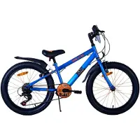 Volare NERF Kinderfahrrad - Jungen - 20 Zoll - Satinblau - 6 Gänge