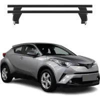 Menabo Dachträger Grundtäger für Toyota C-HR 2016-2025 ABE Aluminium Schwarz 2x