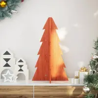 Prolenta Maison Exclusive - Weihnachtsbaum Holz zum Schmücken 69,5 cm Massivholz Kiefer
