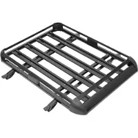 StarTech.com Dachgepäckkorb - Dachträger - Doppellagiges Aluminium - 127 x 97 cm - 68 kg Traglast - SUV Universal - Klemm-, Dach- und Querträgermontage - Schwarz