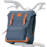 RockBros Fahrrad Lenkertasche Faltbare Fronttasche für Brompton/Faltrad mit Laptopfach für Damen und Herren Blau