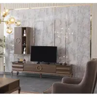 AEA Wohnwand Anbauwand Schrankwand Fernsehschrank TV Sideboard Wandschrank