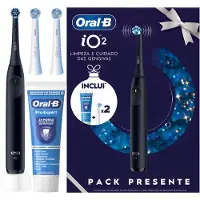 Oral-B iO Series 2 – Magnetische Elektrische Zahnbürste – Night Black – Special Edition – 3 Reinigungsmodi – Andruckkontrolle – inkl. Zahnpasta & 3 Au