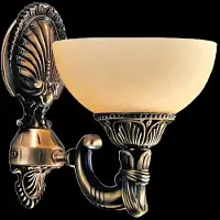 AEA Wandlampe Wandleuchten Wandleuchte Lüster Wand Lampe Beige Glas Gold