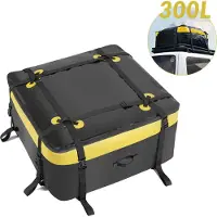 RockBros 300L Auto Dachtasche Wasserdicht Autogepäcktasche Dachkoffer Schwarz gelb