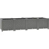 Furnicato Hochbeet 160x40x38 cm Polypropylen
